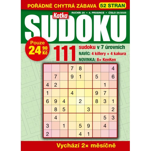 Roční předplatné Katka Sudoku se slevou