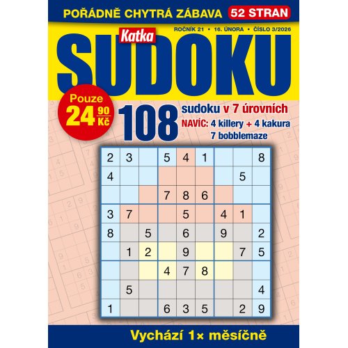 Roční předplatné Katka Sudoku se slevou