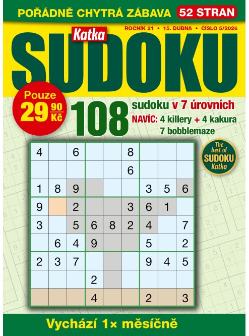 Roční předplatné Katka Sudoku se slevou