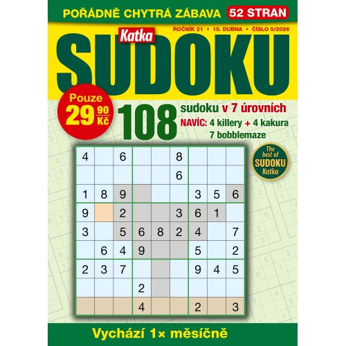 Roční předplatné Katka Sudoku se slevou