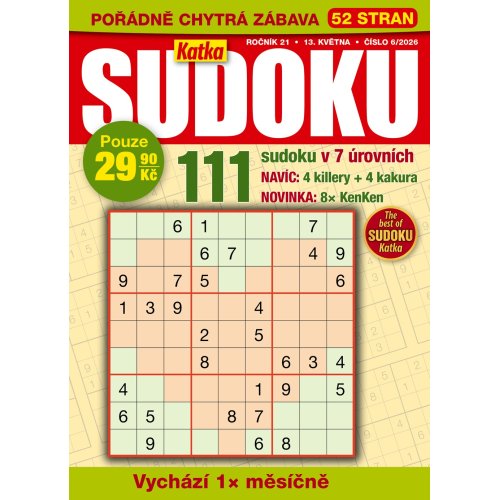 Roční předplatné Katka Sudoku se slevou