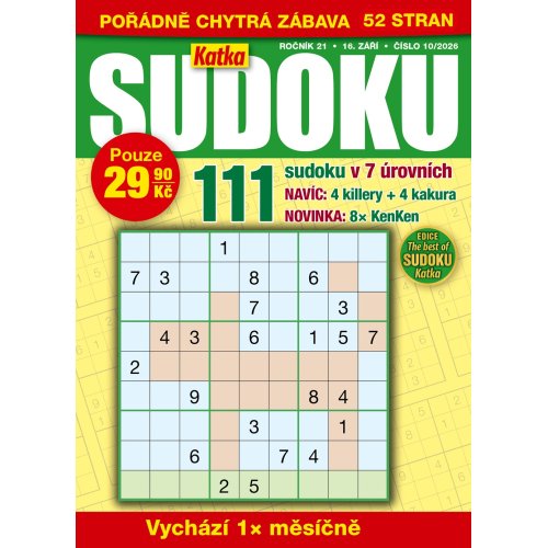 Roční předplatné Katka Sudoku se slevou