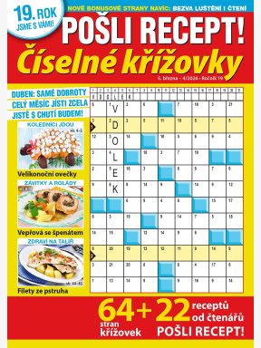 Pošli recept Číselné křížovky