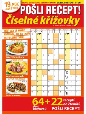 Pošli recept Číselné křížovky