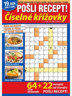 Pošli recept Číselné křížovky