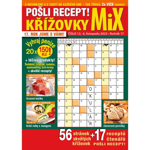 Roční předplatné Pošli recept Mix křížovek se slevou