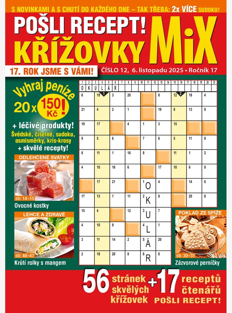 Pošli recept Mix křížovky