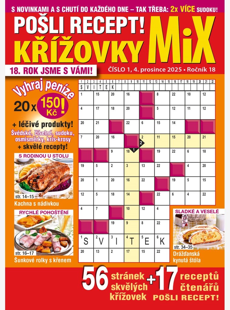 Pošli recept Mix křížovky