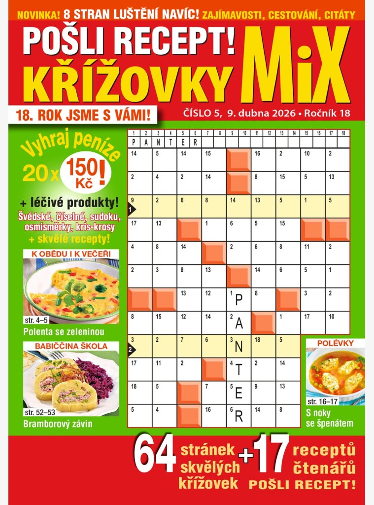 Pošli recept Mix křížovky