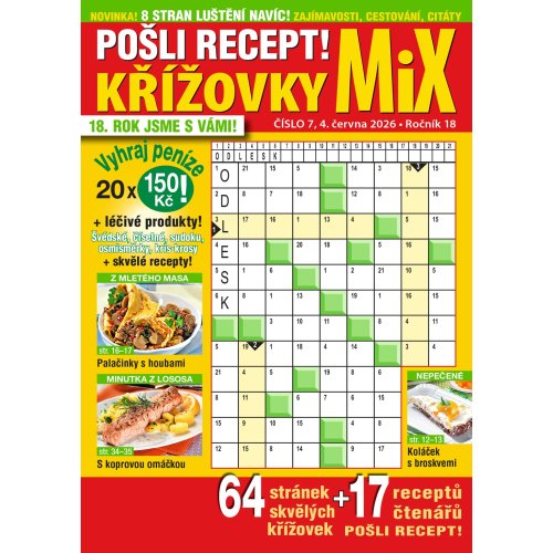 Roční předplatné Pošli recept Mix křížovek se slevou