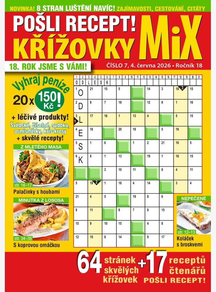 Pošli recept Mix křížovky