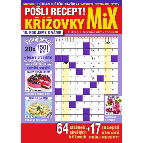 Roční předplatné Pošli recept Mix křížovek se slevou