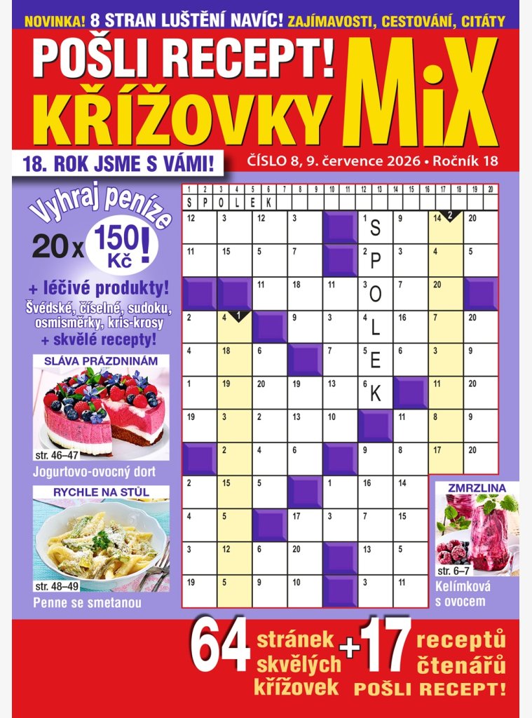 Pošli recept Mix křížovky