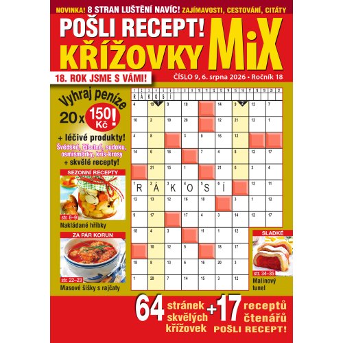 Roční předplatné Pošli recept Mix křížovek se slevou