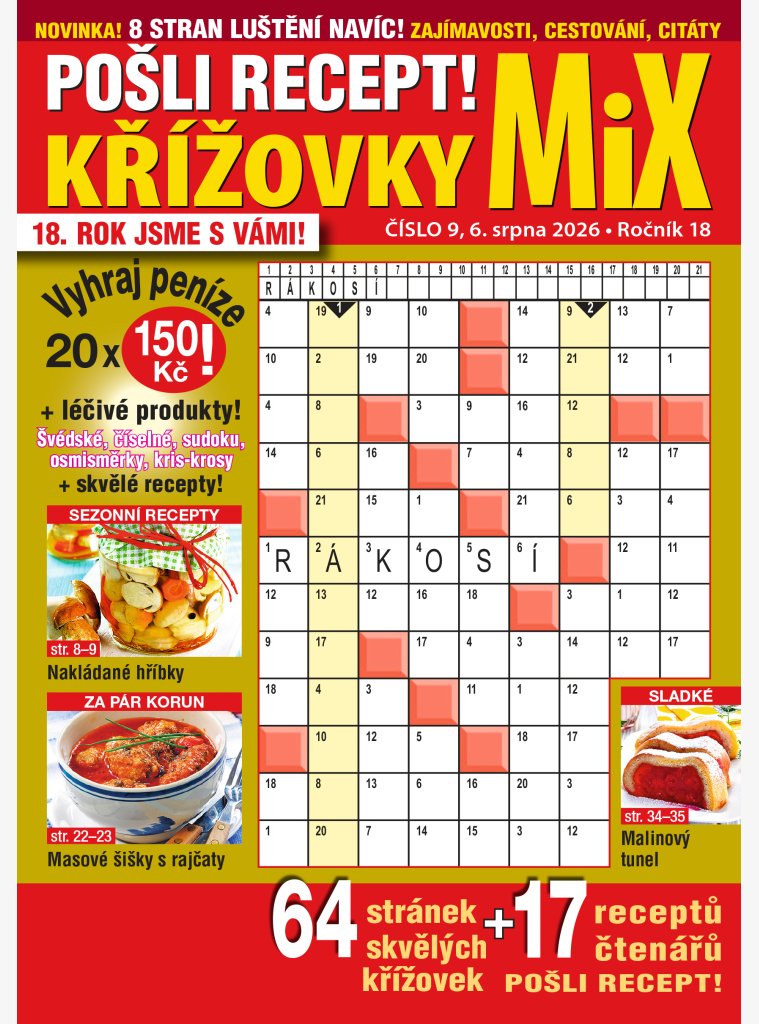 Pošli recept Mix křížovky