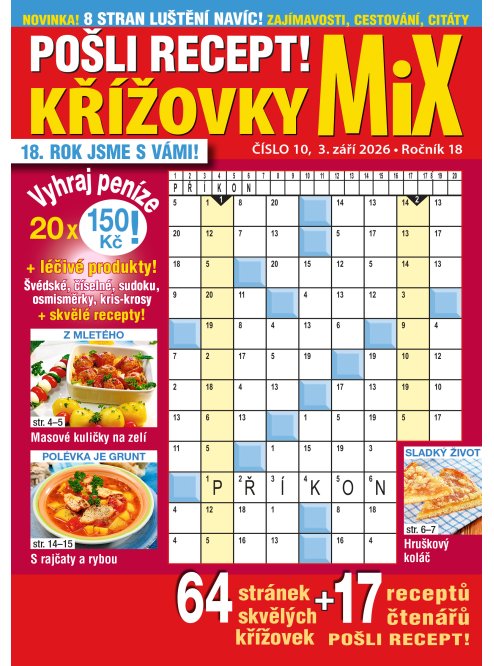 Roční předplatné Pošli recept Mix křížovek se slevou