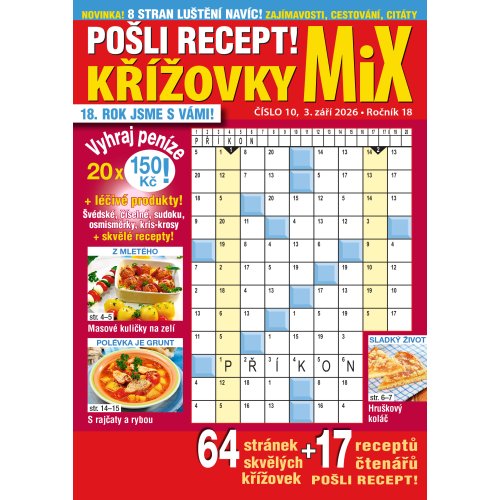 Roční předplatné Pošli recept Mix křížovek se slevou
