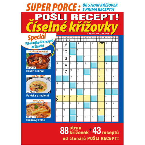 Roční předplatné Pošli recept Superporce Číselné křížovky se slevou