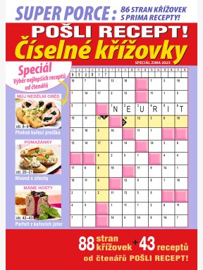 Pošli recept Superporce Číselné křížovky
