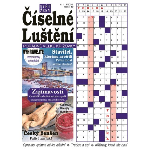 Roční předplatné Svět ženy Číselné Luštění se slevou