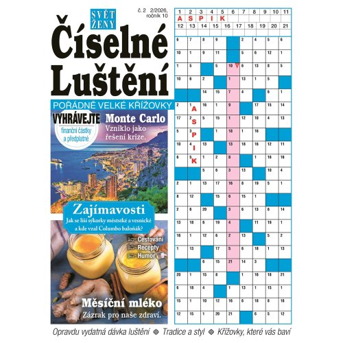 Roční předplatné Svět ženy Číselné Luštění se slevou