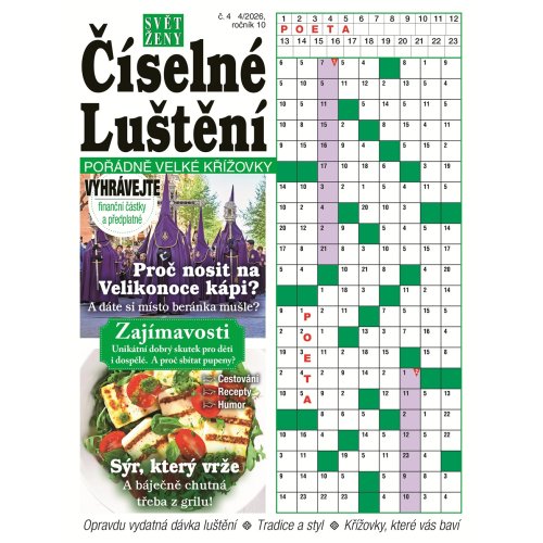 Roční předplatné Svět ženy Číselné Luštění se slevou