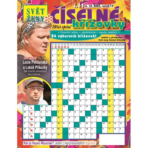 Roční předplatné Svět ženy Číselné křížovky se slevou