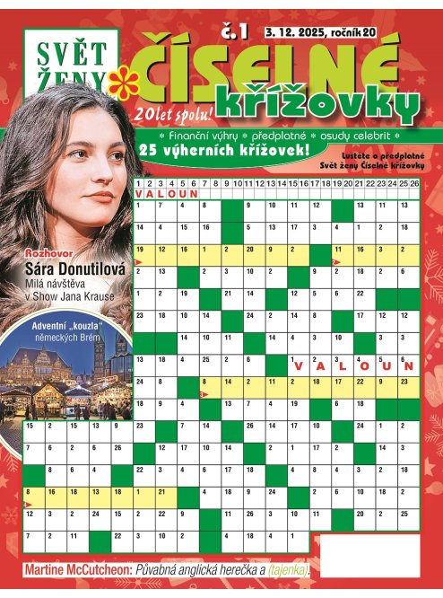 Roční předplatné Svět ženy Číselné křížovky se slevou