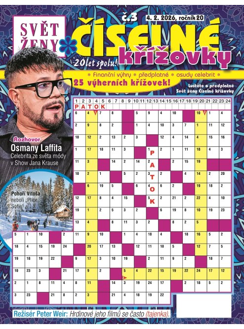 Roční předplatné Svět ženy Číselné křížovky se slevou