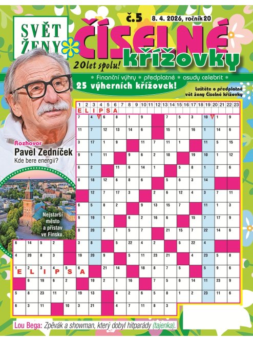 Roční předplatné Svět ženy Číselné křížovky se slevou