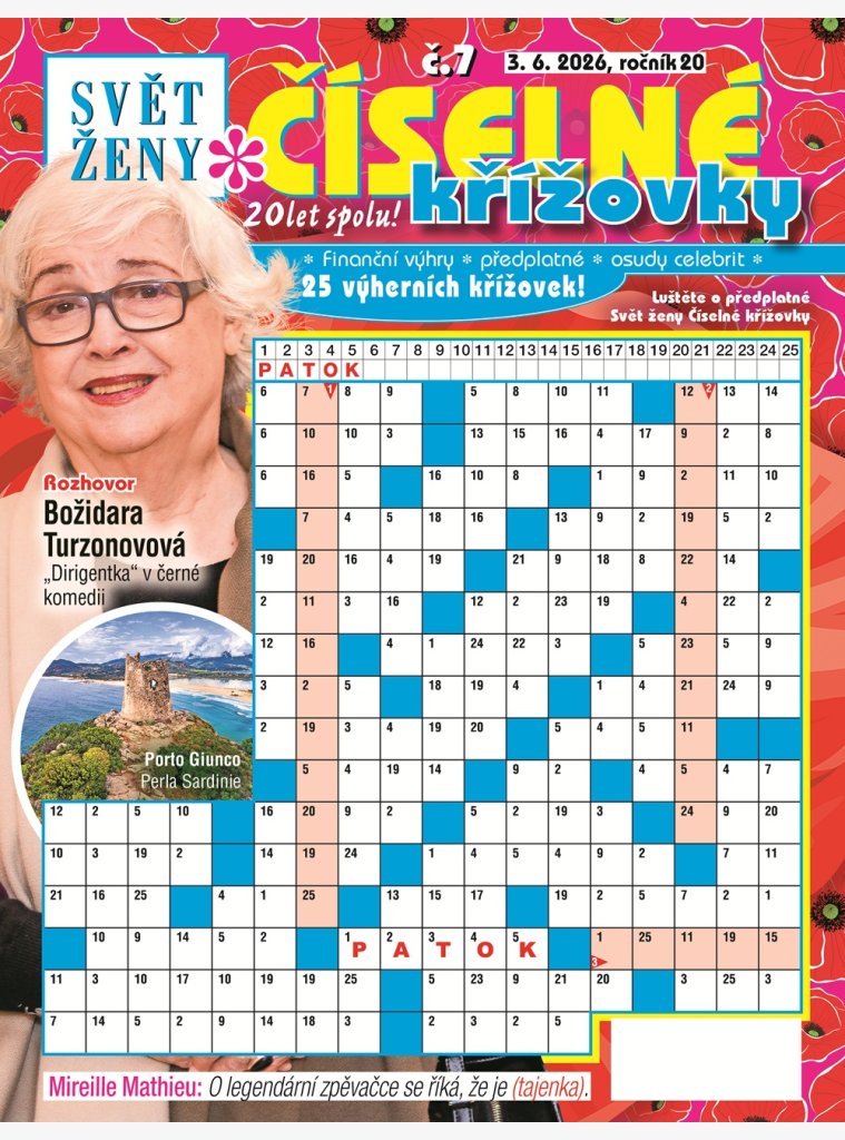 Svět ženy Číselné křížovky
