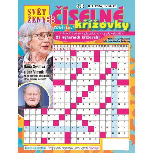 Roční předplatné Svět ženy Číselné křížovky se slevou