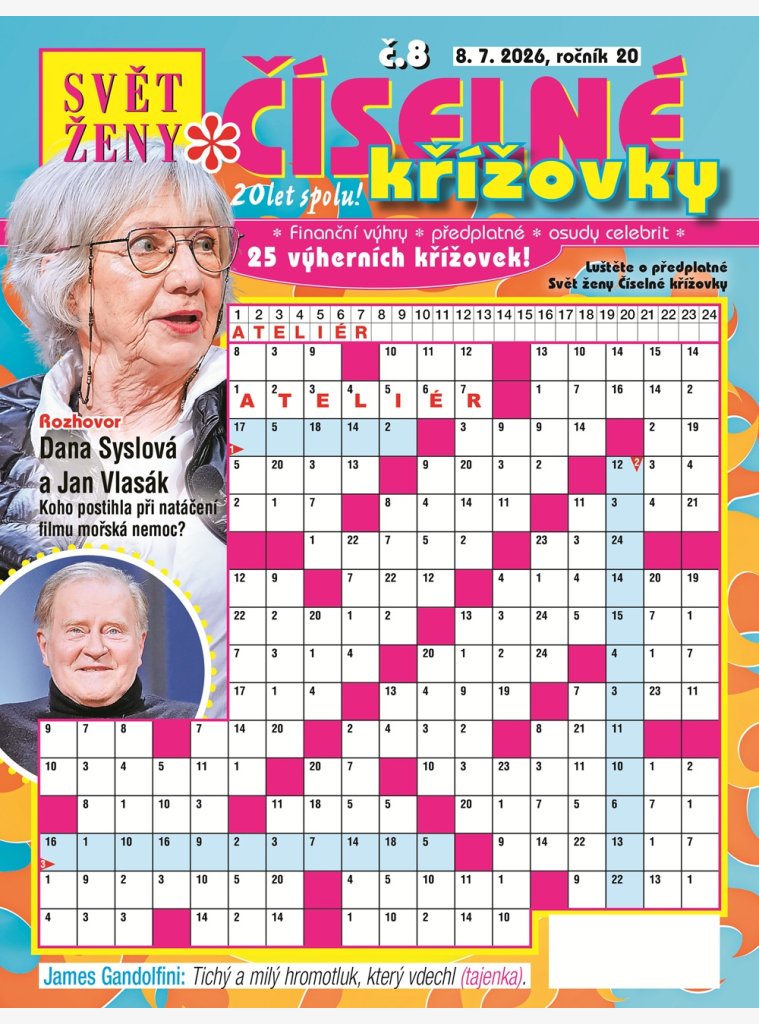 Svět ženy Číselné křížovky
