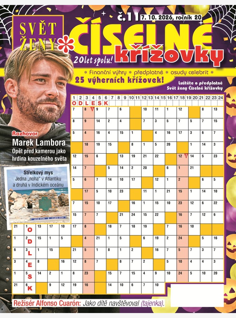 Svět ženy Číselné křížovky