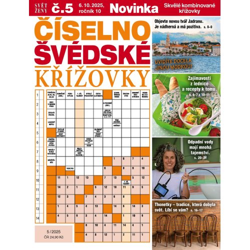 Roční předplatné Svět ženy Číselno-švédské křížovky se slevou