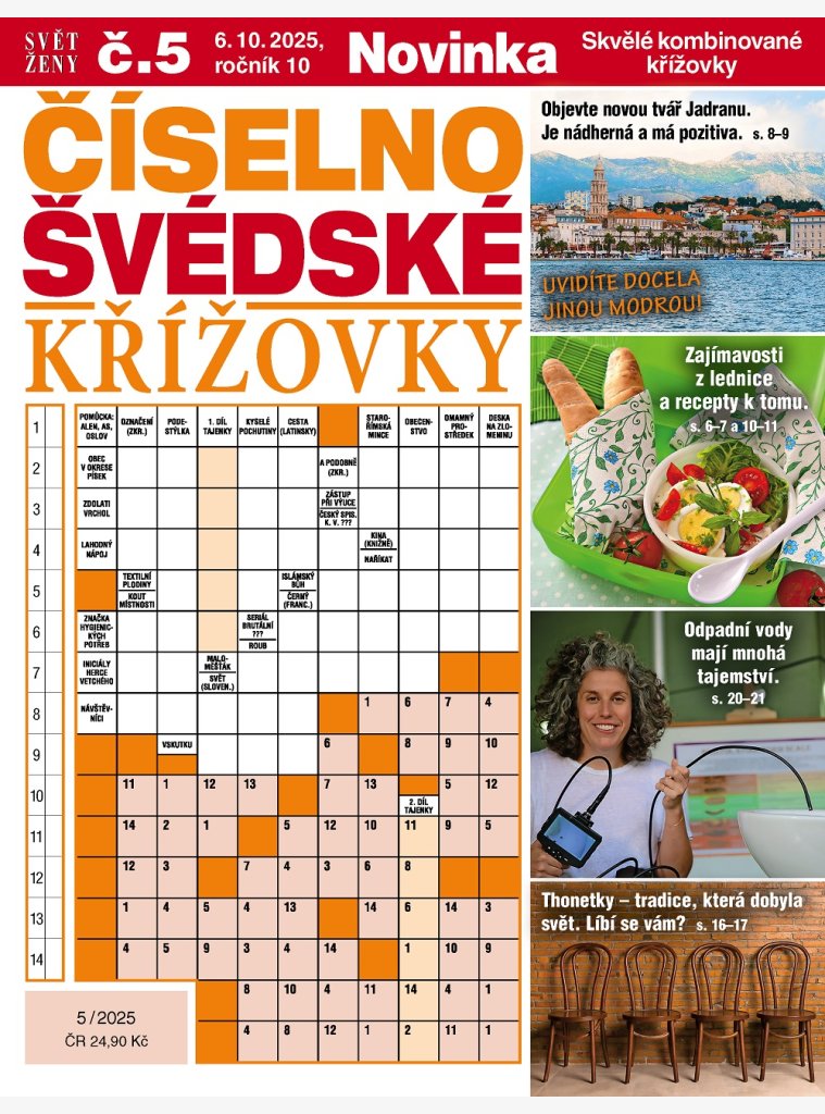 Svět ženy Číselno-švédské křížovky