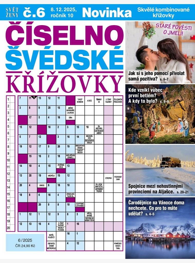 Svět ženy Číselno-švédské křížovky