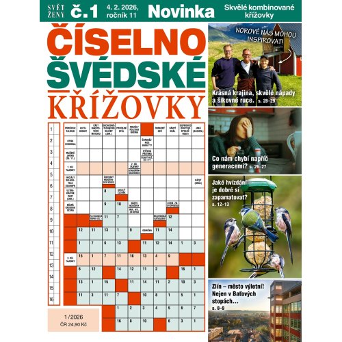 Roční předplatné Svět ženy Číselno-švédské křížovky se slevou