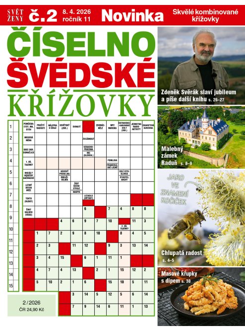 Roční předplatné Svět ženy Číselno-švédské křížovky se slevou