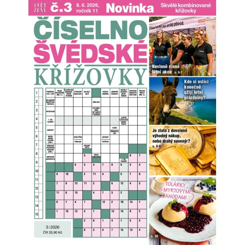 Roční předplatné Svět ženy Číselno-švédské křížovky se slevou