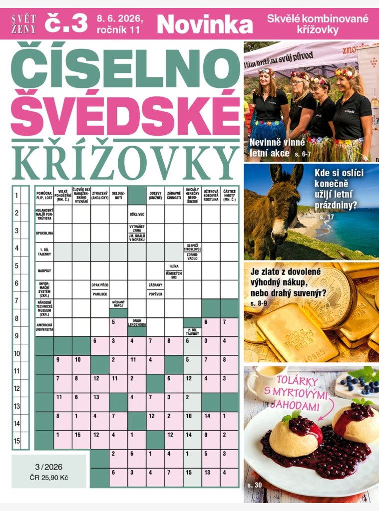 Svět ženy Číselno-švédské křížovky