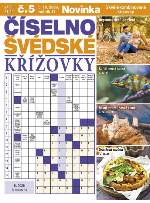 Roční předplatné Svět ženy Číselno-švédské křížovky se slevou