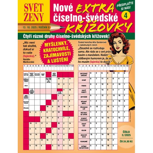 Roční předplatné Svět ženy Extra Číselno-švédské křížovky se slevou