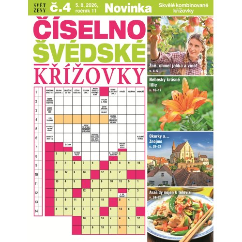 Roční předplatné Svět ženy Číselno-švédské křížovky se slevou