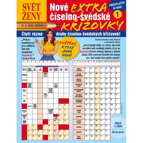 Roční předplatné Svět ženy Extra Číselno-švédské křížovky se slevou