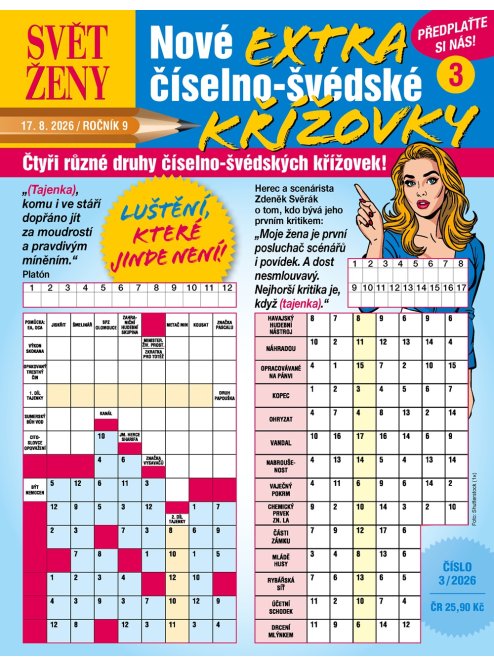 Roční předplatné Svět ženy Extra Číselno-švédské křížovky se slevou