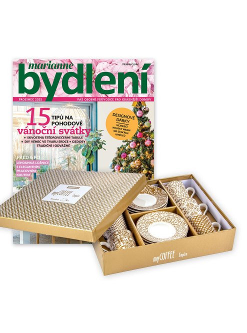 ROČNÍ PŘEDPLATNÉ MARIANNE BYDLENÍ + ŠÁLKY myCOFFEE + DIGI VERZE ZDARMA