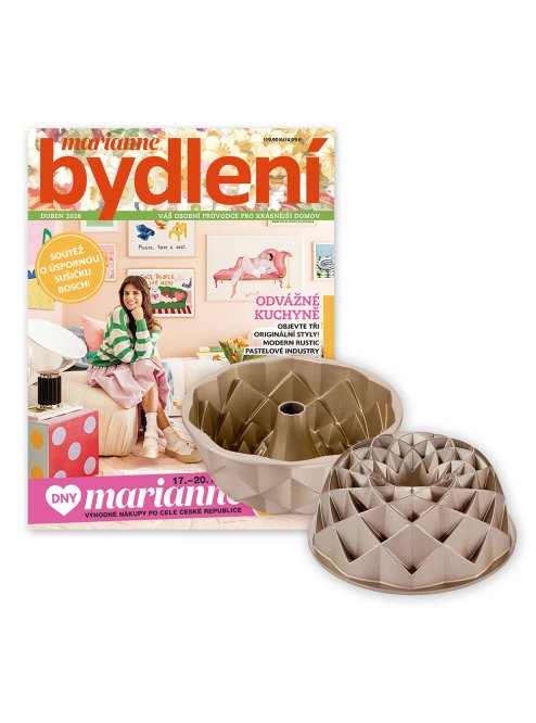 ROČNÍ PŘEDPLATNÉ MARIANNE BYDLENÍ + FORMA NA BÁBOVKU TESCOMA + DIGI VERZE ZDARMA