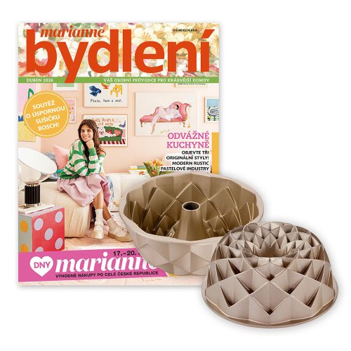ROČNÍ PŘEDPLATNÉ MARIANNE BYDLENÍ + FORMA NA BÁBOVKU TESCOMA + DIGI VERZE ZDARMA