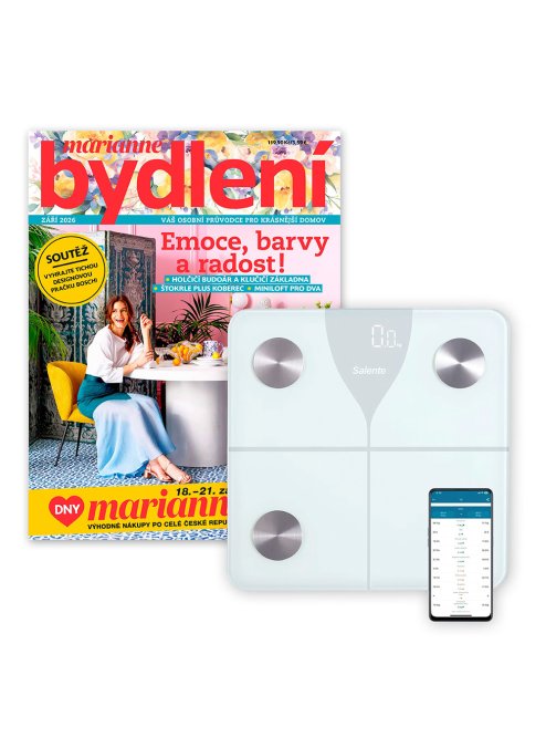 ROČNÍ PŘEDPLATNÉ MARIANNE BYDLENÍ + OSOBNÍ VÁHA SALENTE BÍLÁ